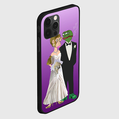 Чехол iPhone 12 Pro Свадьба - Чертовски привлекательные / 3D-Черный – фото 2