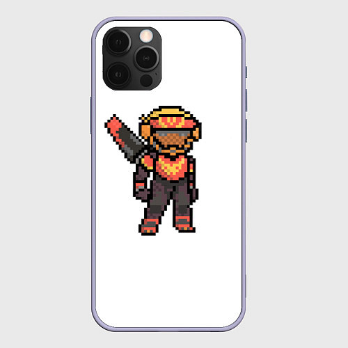 Чехол iPhone 12 Pro Apex Legends Valkyrie Pixel art / 3D-Светло-сиреневый – фото 1