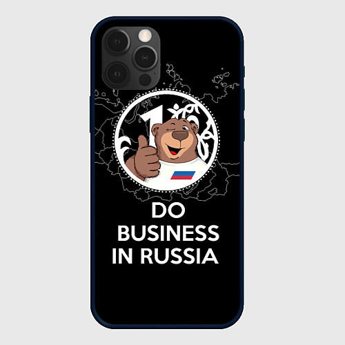 Чехол iPhone 12 Pro Do business in Russia / 3D-Черный – фото 1