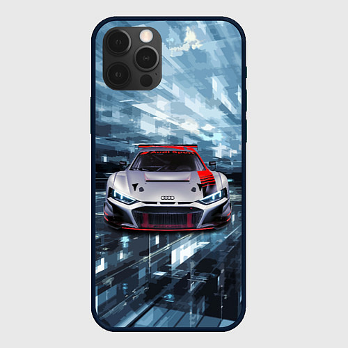 Чехол iPhone 12 Pro Audi Motorsport Racing team / 3D-Черный – фото 1