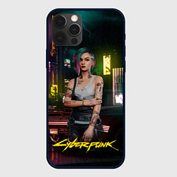 Чехол для iPhone 12 Pro Judy cyberpunk2077, цвет: 3D-черный