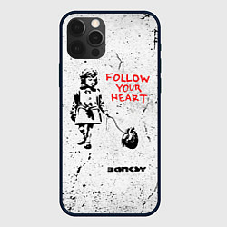 Чехол iPhone 12 Pro BANKSY БЭНКСИ следуй за своим сердцем