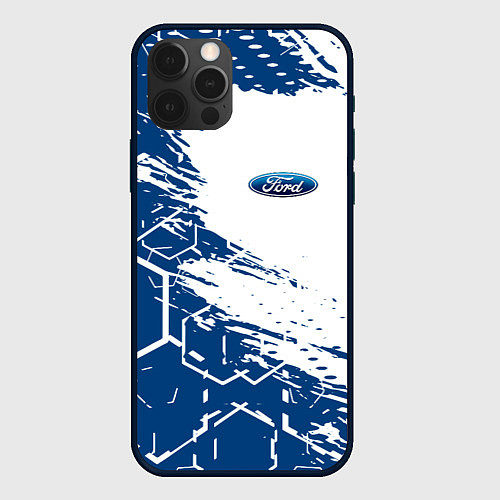 Чехол iPhone 12 Pro Форд ford / 3D-Черный – фото 1