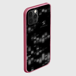 Чехол для iPhone 12 Pro Peugeot пежо, цвет: 3D-малиновый — фото 2