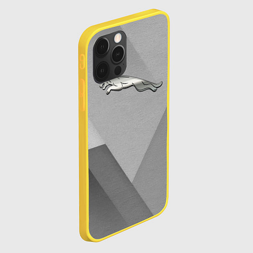 Чехол iPhone 12 Pro JAGUR геометрия фигуры / 3D-Желтый – фото 2
