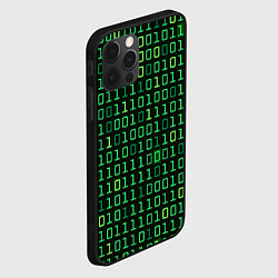 Чехол для iPhone 12 Pro Двоичный Код Binary Code, цвет: 3D-черный — фото 2