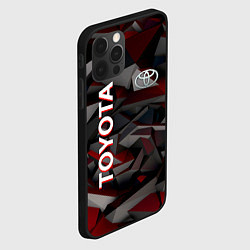 Чехол для iPhone 12 Pro Toyota тойота abstraction, цвет: 3D-черный — фото 2