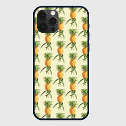 Чехол iPhone 12 Pro Побеги ананасов