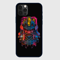 Чехол iPhone 12 Pro Неоновый Самурай Киберпанк