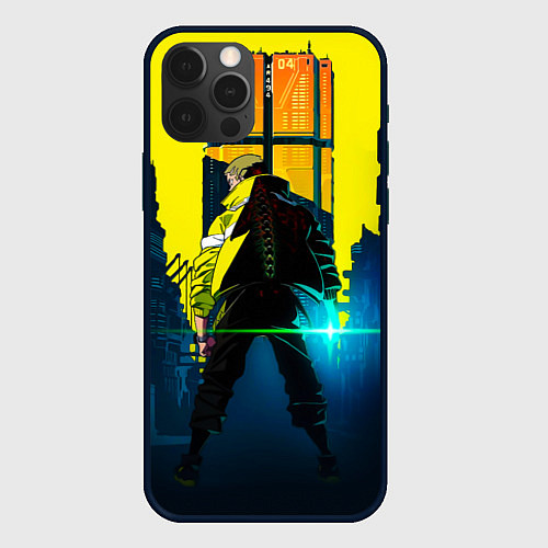 Чехол iPhone 12 Pro Anime Cyberpunk / 3D-Черный – фото 1