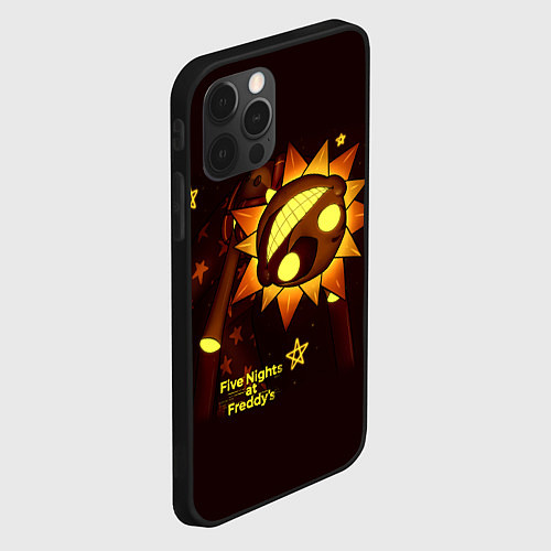 Чехол iPhone 12 Pro Five Nights at Freddys Security Breach - Воспитате / 3D-Черный – фото 2