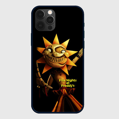 Чехол iPhone 12 Pro Five Nights at Freddys: Security Breach - Солнце D / 3D-Черный – фото 1