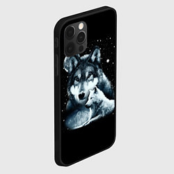 Чехол для iPhone 12 Pro Ночные Волки, цвет: 3D-черный — фото 2