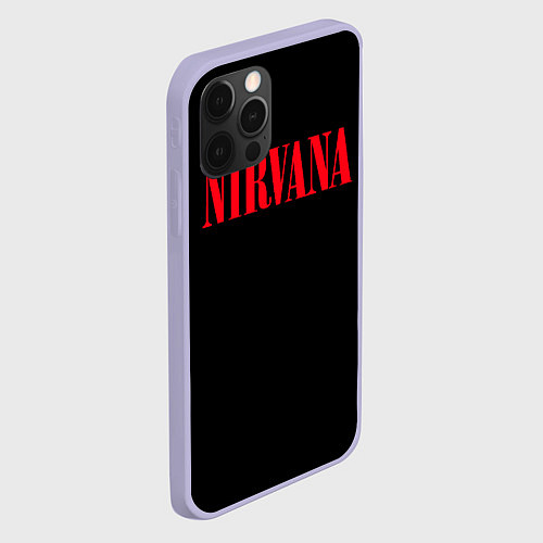 Чехол iPhone 12 Pro Nirvana in Red / 3D-Светло-сиреневый – фото 2