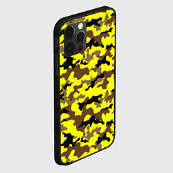 Чехол для iPhone 12 Pro Камуфляж Жёлто-Коричневый, цвет: 3D-черный — фото 2