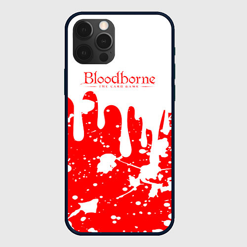 Чехол iPhone 12 Pro BLOODBORNE брызги / 3D-Черный – фото 1
