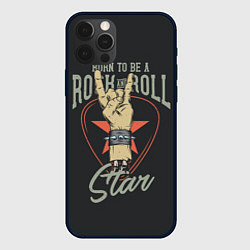 Чехол iPhone 12 Pro Рожденный быть звездой рок-н-ролла