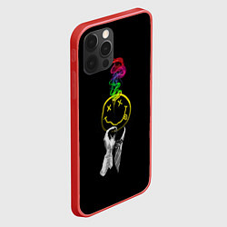 Чехол для iPhone 12 Pro NIRVANA цветной дым, цвет: 3D-красный — фото 2