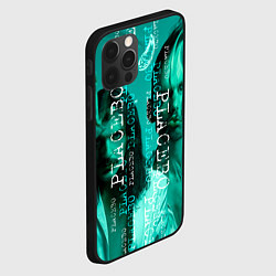 Чехол для iPhone 12 Pro Placebo - turquoise, цвет: 3D-черный — фото 2