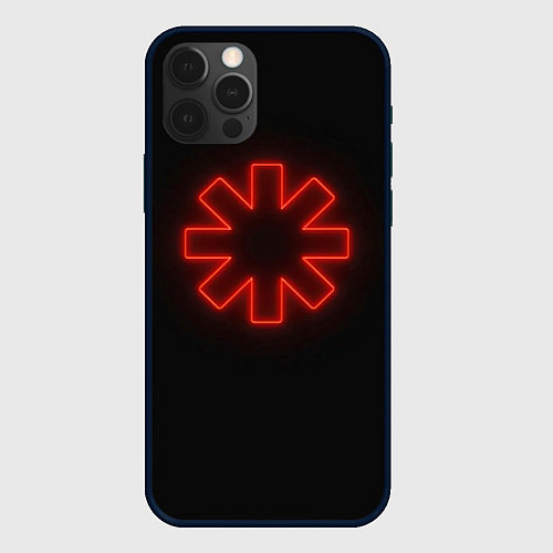 Чехол iPhone 12 Pro RHCP Neon / 3D-Черный – фото 1