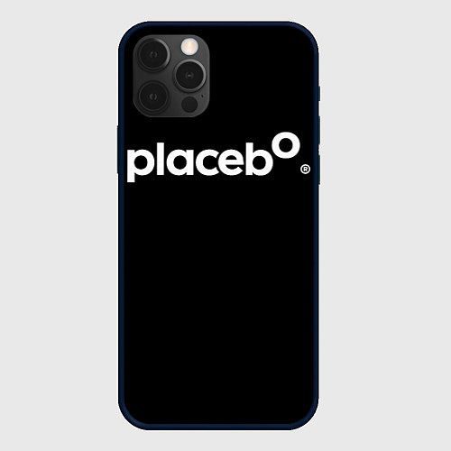 Чехол iPhone 12 Pro Плацебо Логотип / 3D-Черный – фото 1