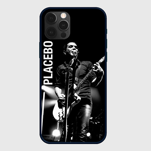 Чехол iPhone 12 Pro Placebo Пласибо рок-группа / 3D-Черный – фото 1