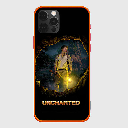 Чехол iPhone 12 Pro Uncharted Анчартед Фильм / 3D-Красный – фото 1