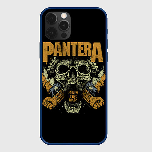 Чехол iPhone 12 Pro PANTERA Mouth For War / 3D-Тёмно-синий – фото 1