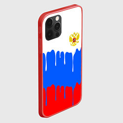 Чехол для iPhone 12 Pro Флаг герб russia, цвет: 3D-красный — фото 2