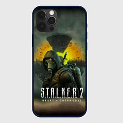 Чехол для iPhone 12 Pro S T A L K E R 2 Heart of Chernobyl Сталкер 2 Сердц, цвет: 3D-черный