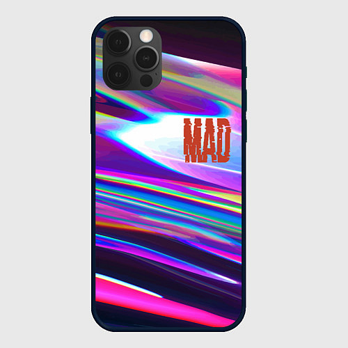 Чехол iPhone 12 Pro Neon pattern Mad / 3D-Черный – фото 1