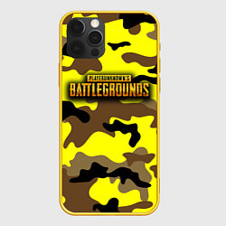 Чехол iPhone 12 Pro PlayerUnknowns Battlegrounds Камуфляж Жёлто-Коричн