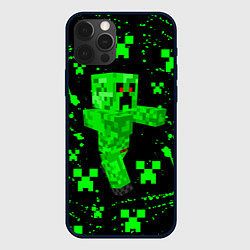 Чехол iPhone 12 Pro MINECRAFT - CREEPER МАЙНКРАФТ