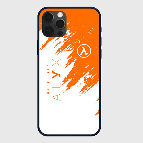 Чехол iPhone 12 Pro Half-life texture / 3D-Черный – фото 1