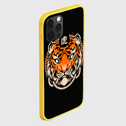 Чехол для iPhone 12 Pro Символ тигра, цвет: 3D-желтый — фото 2