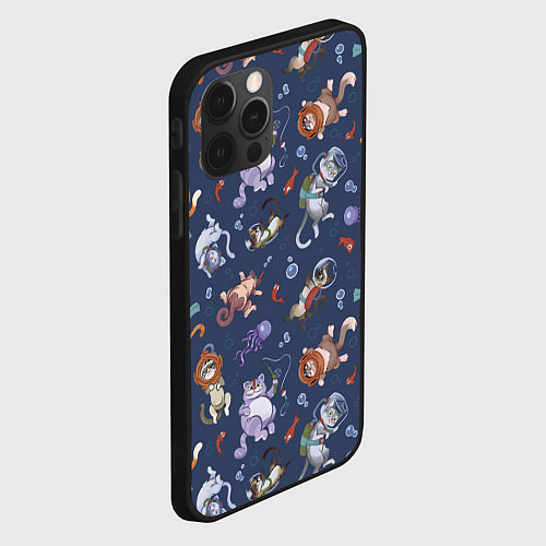 Чехол iPhone 12 Pro Морские Котики: Цветное / 3D-Черный – фото 2