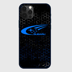 Чехол iPhone 12 Pro SUBARU - Соты