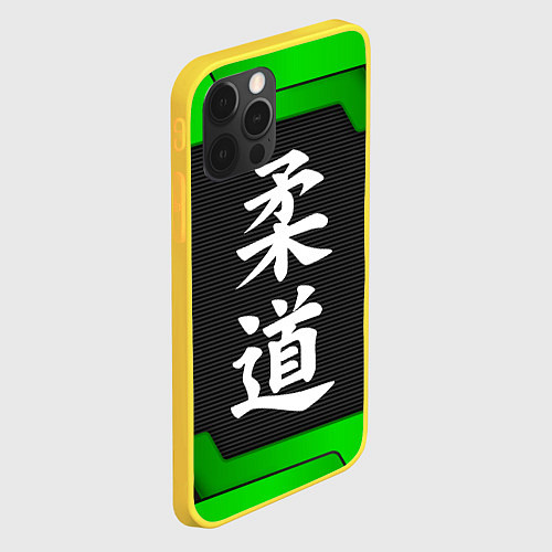 Чехол iPhone 12 Pro JUDO GREEN / 3D-Желтый – фото 2