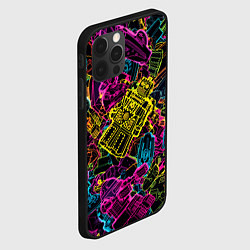 Чехол для iPhone 12 Pro Cyber space pattern Fashion 3022, цвет: 3D-черный — фото 2