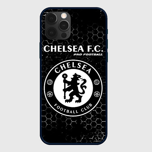 Чехол iPhone 12 Pro CHELSEA Pro Football Соты / 3D-Черный – фото 1