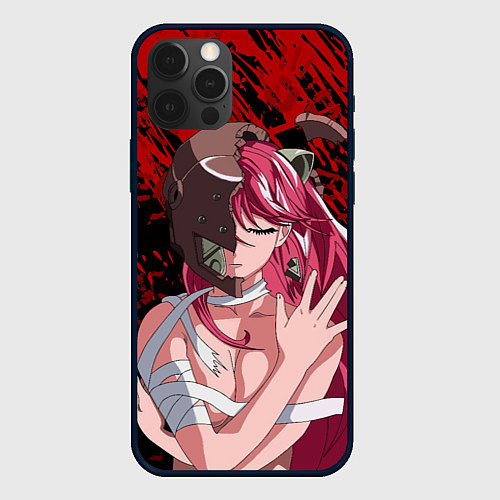 Чехол iPhone 12 Pro Elfen Lied 3D / 3D-Черный – фото 1