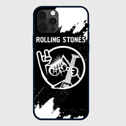 Чехол iPhone 12 Pro Rolling Stones - КОТ - Краска