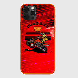 Чехол для iPhone 12 Pro QUAD BIKE Квадроцикл, цвет: 3D-красный
