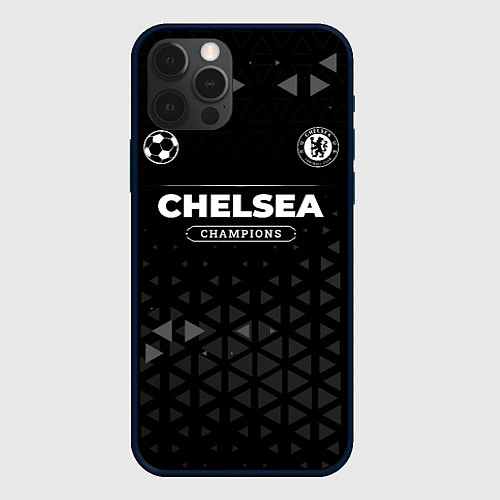 Чехол iPhone 12 Pro Chelsea Форма Champions / 3D-Черный – фото 1