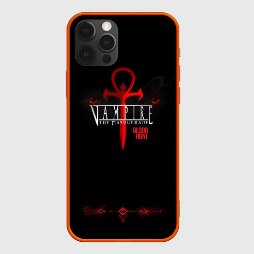 Чехол iPhone 12 Pro BloodHunt / 3D-Красный – фото 1