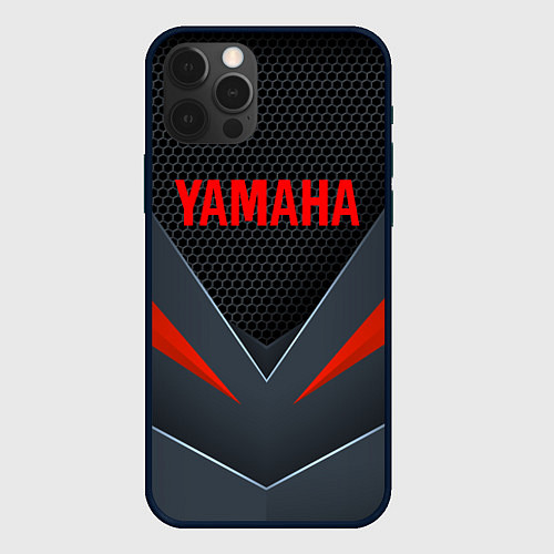 Чехол iPhone 12 Pro YAMAHA ТЕХНОЛОГИЧЕСКАЯ БРОНЯ / 3D-Черный – фото 1