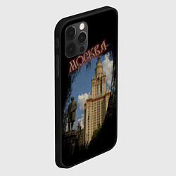 Чехол для iPhone 12 Pro Москва МГУ, цвет: 3D-черный — фото 2