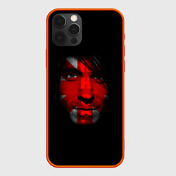 Чехол для iPhone 12 Pro Red Hot Chili Peppers солист группы лицо, цвет: 3D-красный