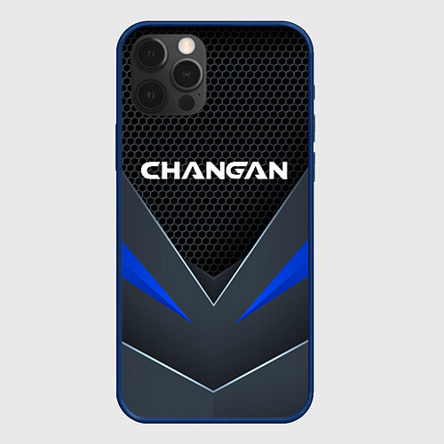 Чехол iPhone 12 Pro CHANGAN - TECHNOLOGY ARMOR / 3D-Тёмно-синий – фото 1