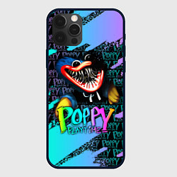 Чехол для iPhone 12 Pro POPPY PLAYTIME HAGGY WAGGY - ПОППИ ПЛЕЙТАЙМ цветно, цвет: 3D-черный